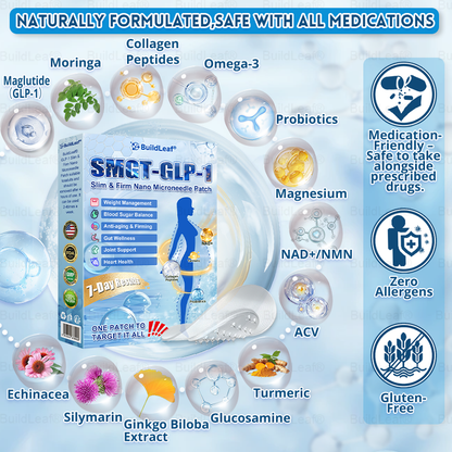 FDA Store·𝐁𝐮𝐢𝐥𝗱𝐋𝐞𝐚𝐟®𝐒𝐥𝐢𝐦 & 𝐅𝐢𝐫𝐦 𝐍𝐚𝐧𝐨 𝐌𝐢𝐜𝐫𝐨𝐧𝐞𝐞𝐝𝐥𝐞 𝐏𝐚𝐭𝐜𝐡 𝐰𝐢𝐭𝐡 𝐌𝐨𝐫𝐢𝐧𝐠𝐚, 𝐎𝐦𝐞𝐠𝐚-𝟑, 𝐂𝐨𝐥𝐥𝐚𝐠𝐞𝐧 𝐏𝐞𝐩𝐭𝐢𝐝𝐞𝐬, 𝐍𝐀𝐃 & 𝐍𝐌𝐍 𝐟𝐨𝐫 𝐎𝐛𝐞𝐬𝐢𝐭𝐲, 𝐂𝐚𝐫𝐝𝐢𝐨𝐯𝐚𝐬𝐜𝐮𝐥𝐚𝐫 𝐃𝐢𝐬𝐞𝐚𝐬𝐞, 𝐃𝐢𝐚𝐛𝐞𝐭𝐞𝐬, 𝐒𝐥𝐞𝐞𝐩 𝐀𝐩𝐧𝐞𝐚, 𝐉𝐨𝐢𝐧𝐭 𝐏𝐫𝐨𝐛𝐥𝐞𝐦𝐬, 𝐒𝐤𝐢𝐧 𝐅𝐢𝐫𝐦𝐢𝐧𝐠, 𝐀𝐧𝐭𝐢-𝐀𝐠𝐢𝐧𝐠, 𝐚𝐧𝐝 𝐌𝐨𝐫𝐞